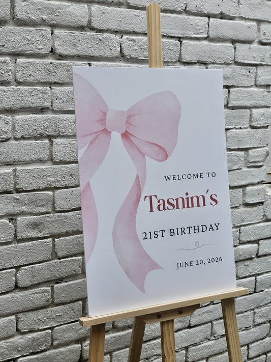 Signboard for events - printed
