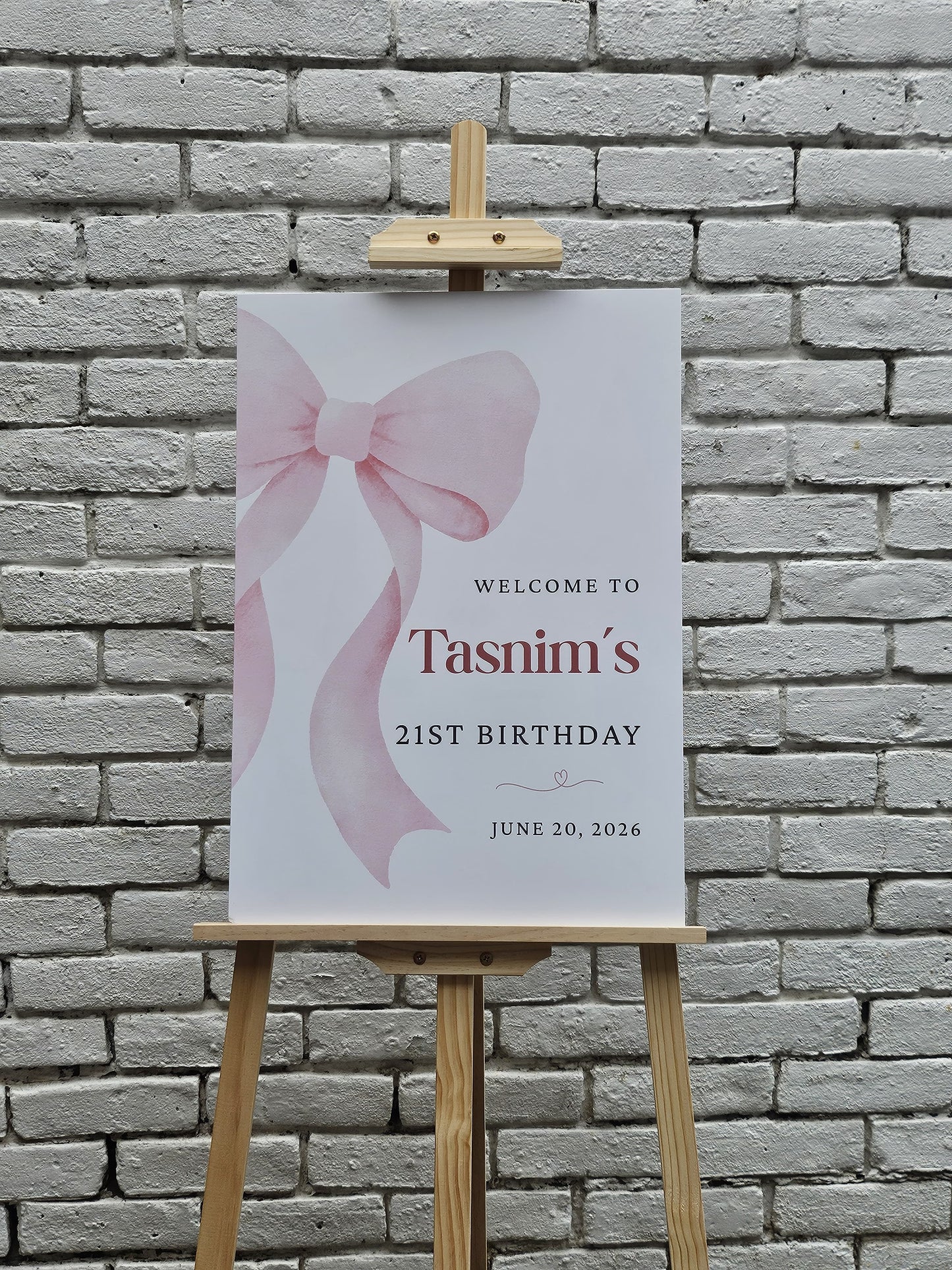 Signboard for events - printed