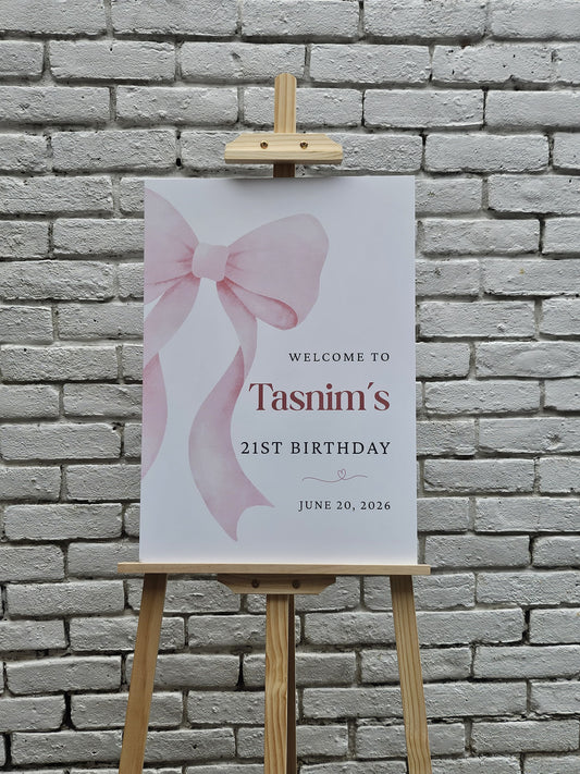 Signboard for events - printed